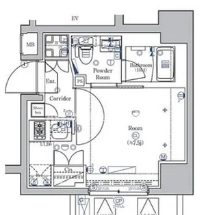 神奈川県横浜市中区曙町1【マンション】の間取り