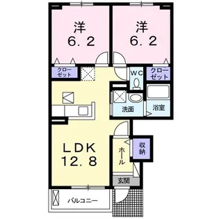 茨城県笠間市東平3【アパート】の間取り