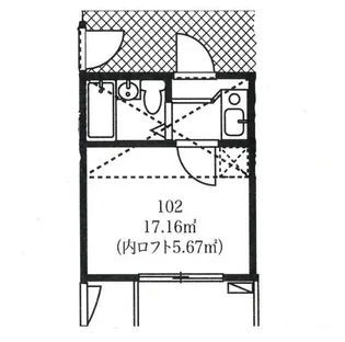 ウィンズ笹塚【1階】の間取り