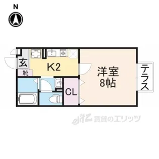 シェーヴルドール【2階】の間取り