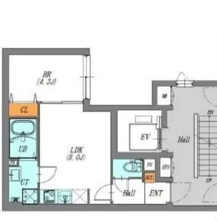 東京都文京区本駒込5【マンション】の間取り