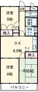 クレボナール三田【3階】の間取り