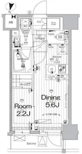 東京都中野区本町6【マンション】の間取り