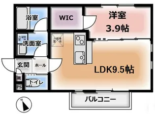 神楽坂メゾン【1階】の間取り