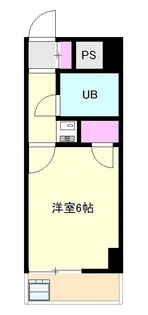 TISマンション堀之内【1階】の間取り
