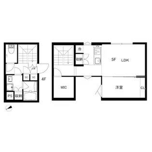 CREAL江戸川橋(クレアル江戸川橋)【4階】の間取り