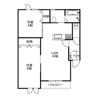 (仮)新釧路町新築【1階】の間取り