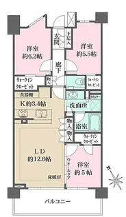 神奈川県川崎市宮前区小台1【マンション】の間取り