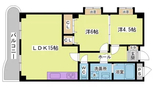 グリーンハイツ【3階】の間取り