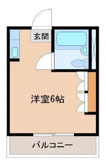 コーポ一の宮【1階】の間取り