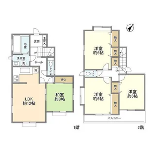 神奈川県相模原市南区豊町【一戸建】の間取り