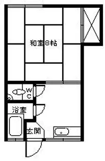 山梨県南アルプス市小笠原【アパート】の間取り