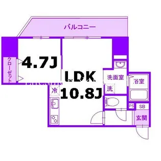 ベイサイドヒルズ関内【4階】の間取り