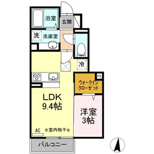 オウルベニール【1階】の間取り