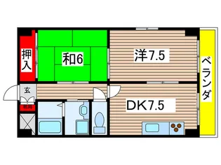 ボヌ-ルI【5階】の間取り
