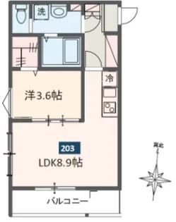 MELDIA両国【2階】の間取り