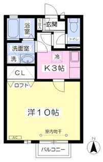 ケントパレスB【2階】の間取り