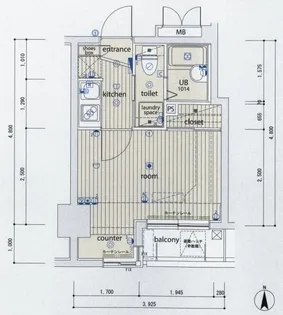 サンテミリオン本所吾妻橋駅前【3階】の間取り