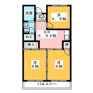 ヤマダマンション【3階】の間取り