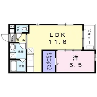 ジュネス7番館【2階】の間取り