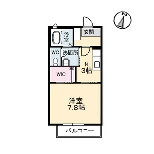 プランタンA・B棟【1階】の間取り