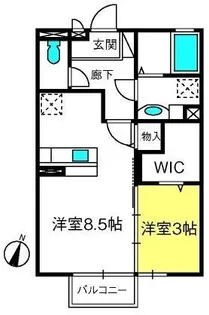 マリーゴールド【2階】の間取り