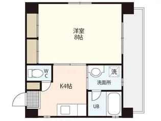 ヴェールかわもと【4階】の間取り