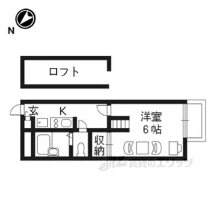 レオパレスプランタン五番館【1階】の間取り