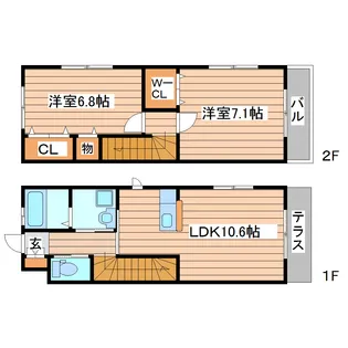 M&M 1号館の間取り
