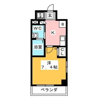 アクシーズタワー浦和岸町II【4階】の間取り