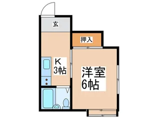 光栄ハイツ【1階】の間取り