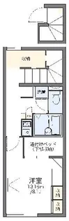 レオパレスファイナルイーリス【2階】の間取り