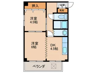 フレアM【4階】の間取り