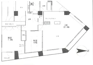 ガイア恵比寿ビル【7階】の間取り