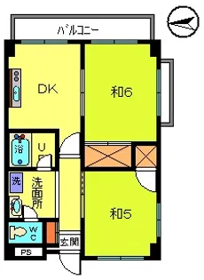 グランドコーワ【2階】の間取り