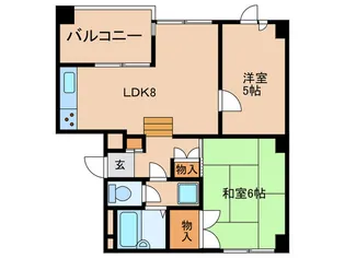 中銀府中大国マンシオン【2階】の間取り