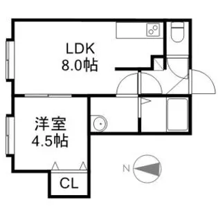 バンブー南6条(バンブーミナミロクジョウ)【3階】の間取り