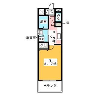 K・Sマンション【3階】の間取り
