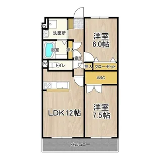ヴェルデュールカー【2階】の間取り
