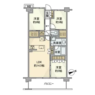 グランスイート世田谷仙川【3階】の間取り