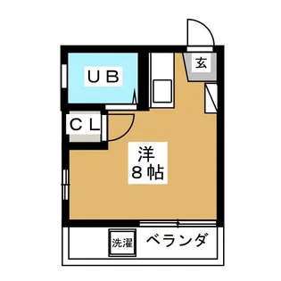 コーポ高津【1階】の間取り