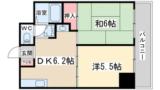 シンコーメゾン扇町【4階】の間取り