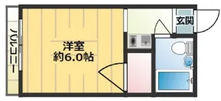 春日野道ロイヤルハイツ【2階】の間取り