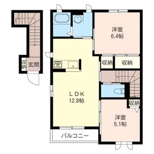 ヴィラII番館【2階】の間取り
