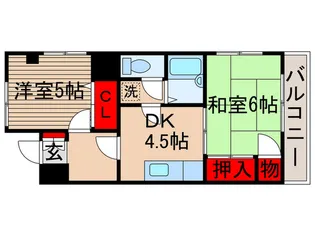 メゾントゥル-ワン【2階】の間取り