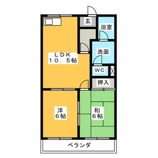 メゾンエクセル2【2階】の間取り