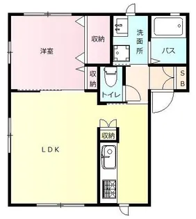 リーベンハイツSUWA C【2階】の間取り