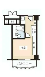 ユニハイツ勝どき【2階】の間取り