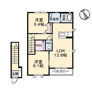メゾン・グランディ 弐番館【2階】の間取り