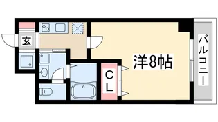 ルミエール新大阪【9階】の間取り